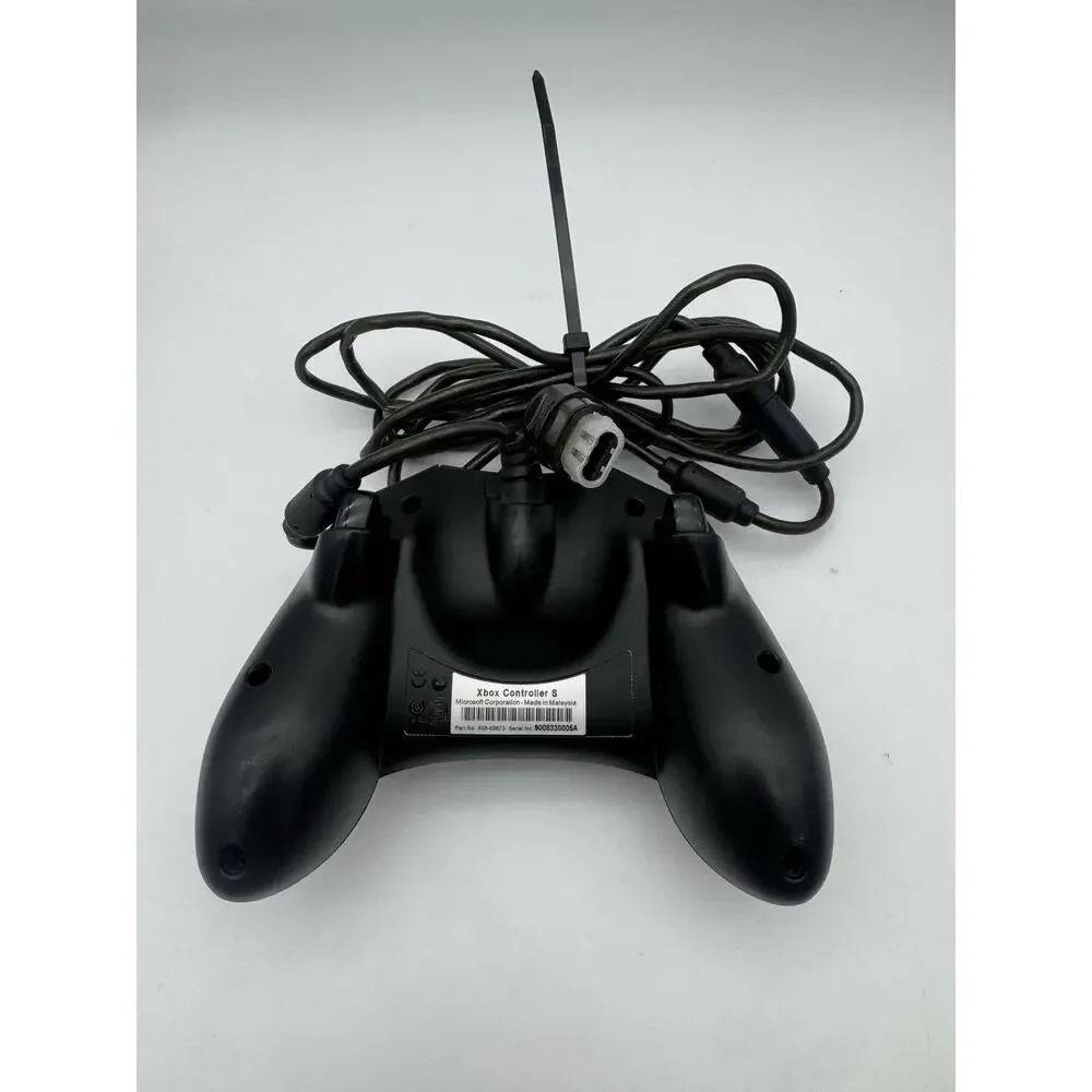 Genuine Microsoft (X08-69873) Black Wired Game Controller S For Xbox Console